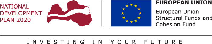 European Regional Development Fund within National Development Plan of Latvia 2020 logo